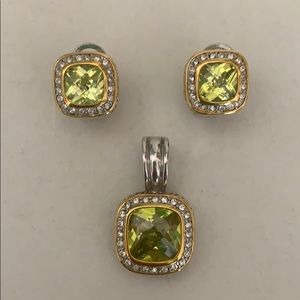 Earrings and Pendant Set